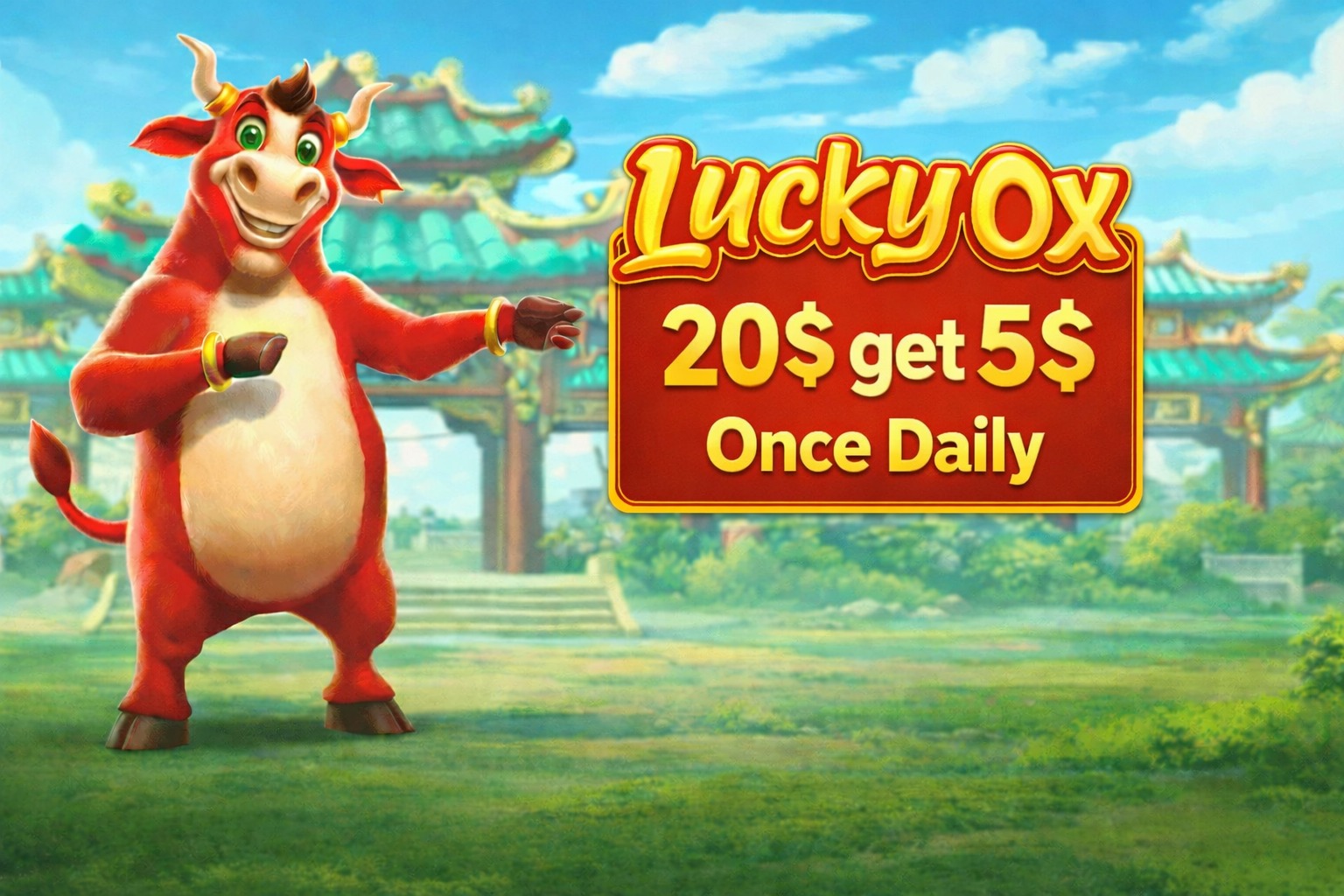 Wonders Place promotional banner for Lucky Ox