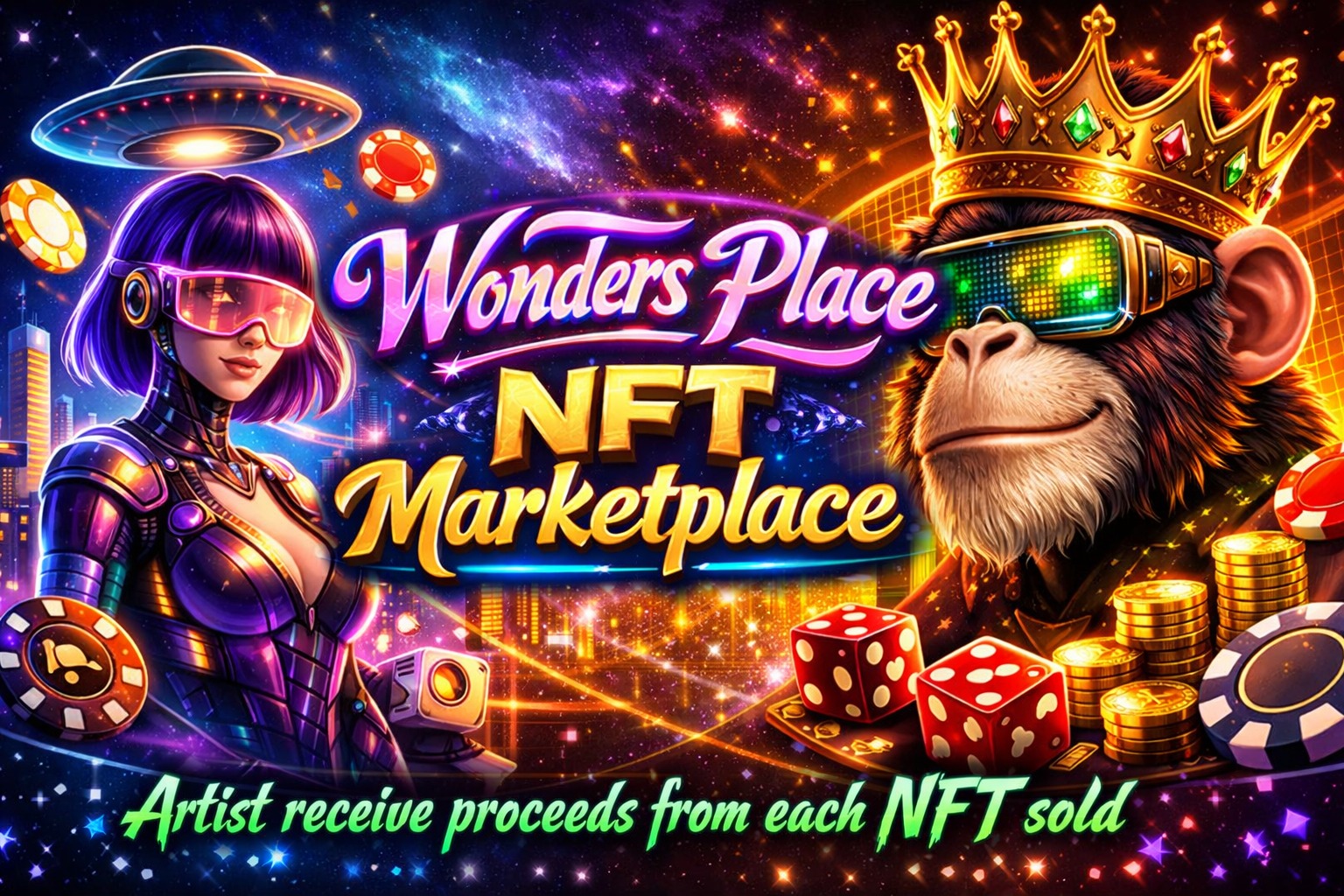 Wonders Place NFT Marketplace promotional banner